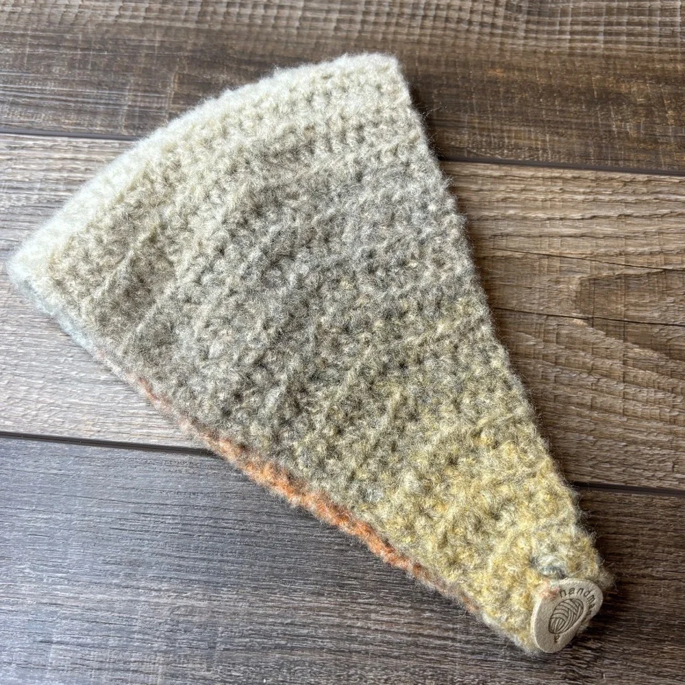 Crochet Headband Ear‎ Neck Warmer 3 in 1 Cozy Handcrafted Handmade Knit